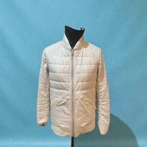 Lululemon “The Bomb” Reversible Bomber Jacket - Silver Spoon/ Heather Grey Size